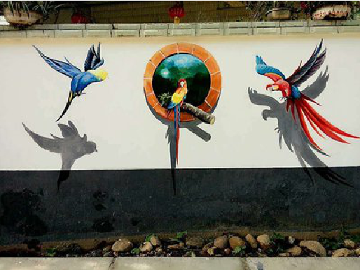 汉中视觉错位-3D墙绘设计