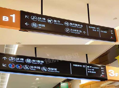 汉中如何通过商场标识牌引导客流分布？